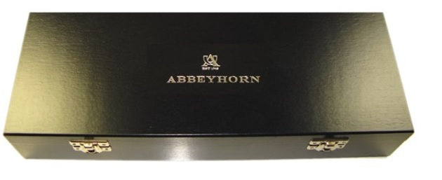 Boxed Three Piece Polished Stag Antler Handle Carver Set