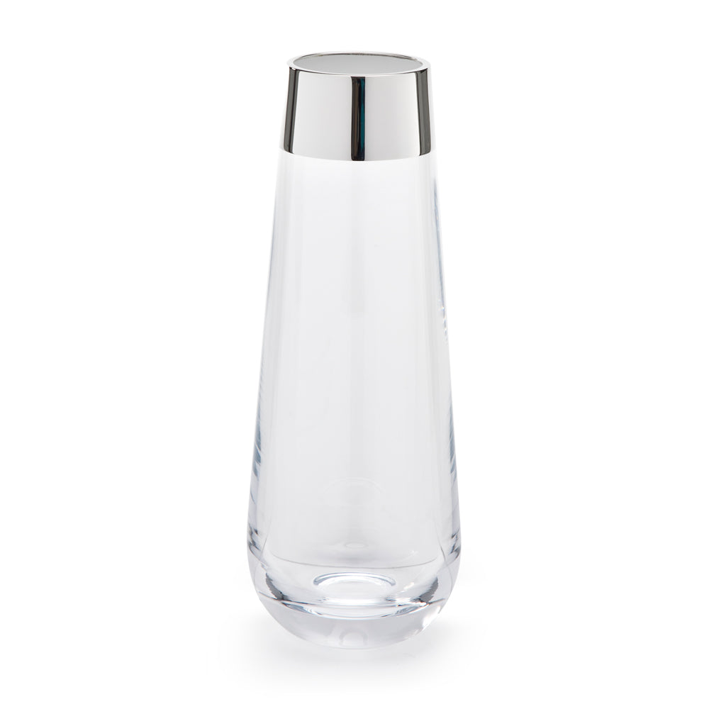 Sterling Silver & Glass Vase