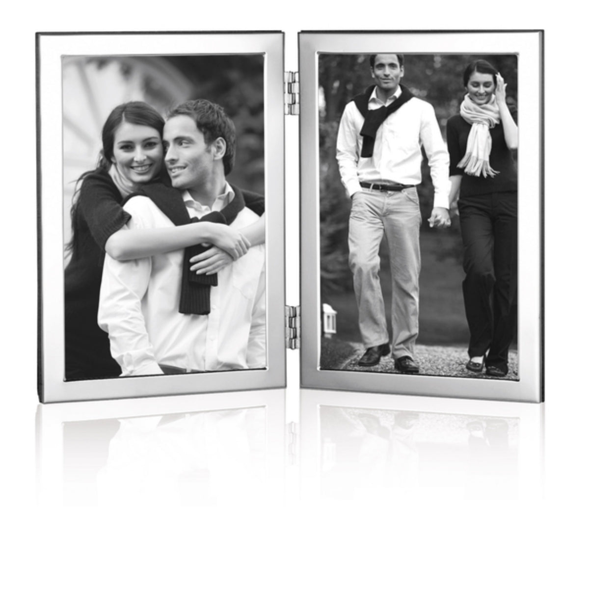 Sterling Silver Hinged Double Aspect Photo Frame 6 x 4"