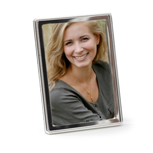 Silver Plated Bead Photo Frame 6 x 4"