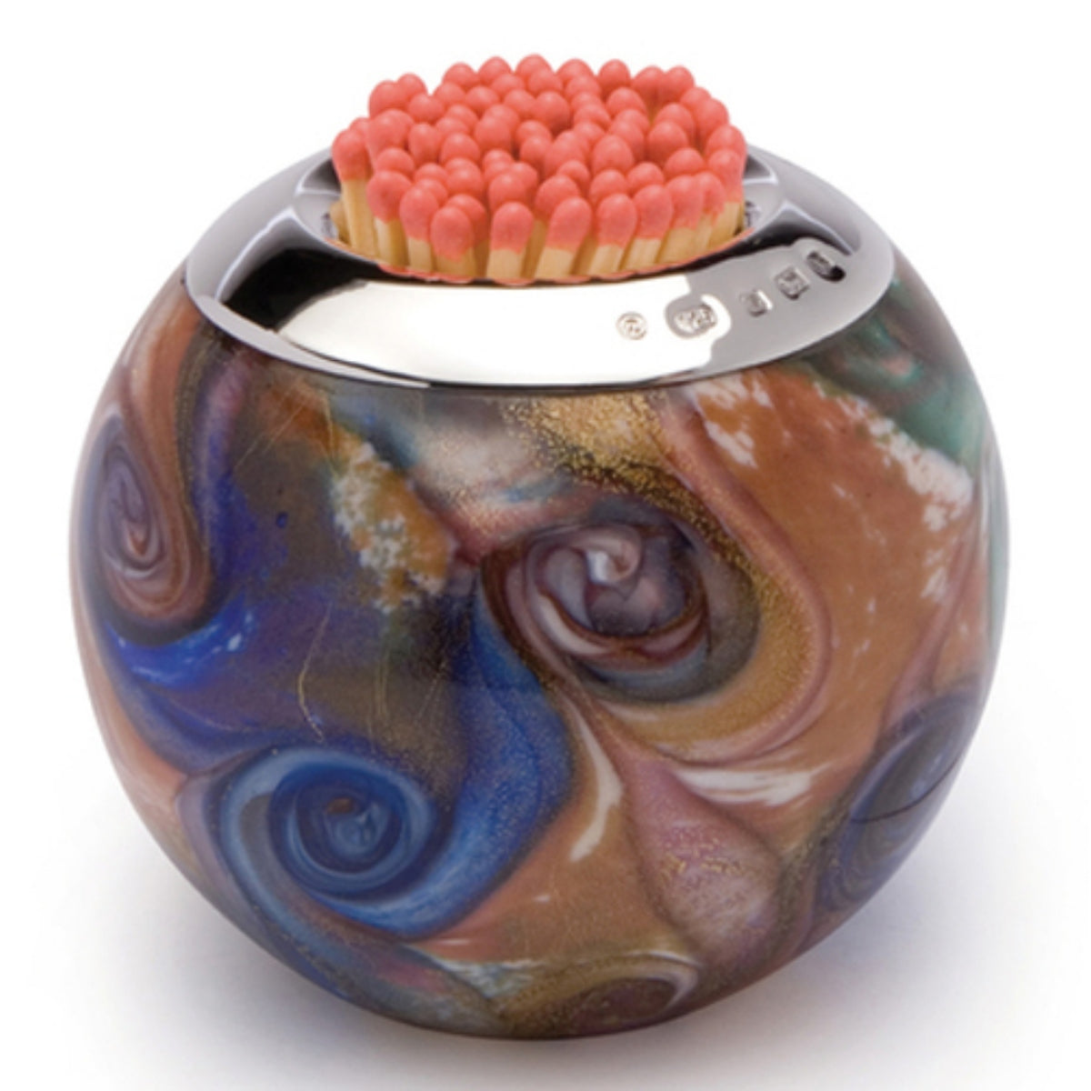 Crystal & Sterling Silver Contemporary Brown Matchstricker