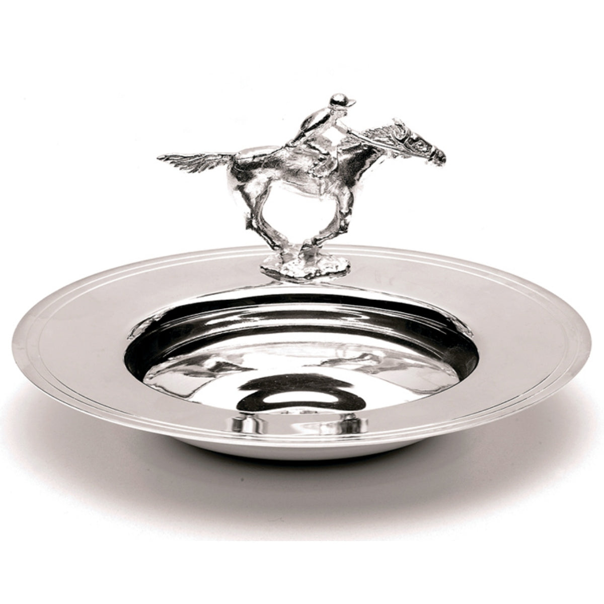 Sterling Silver Racehorse Dish