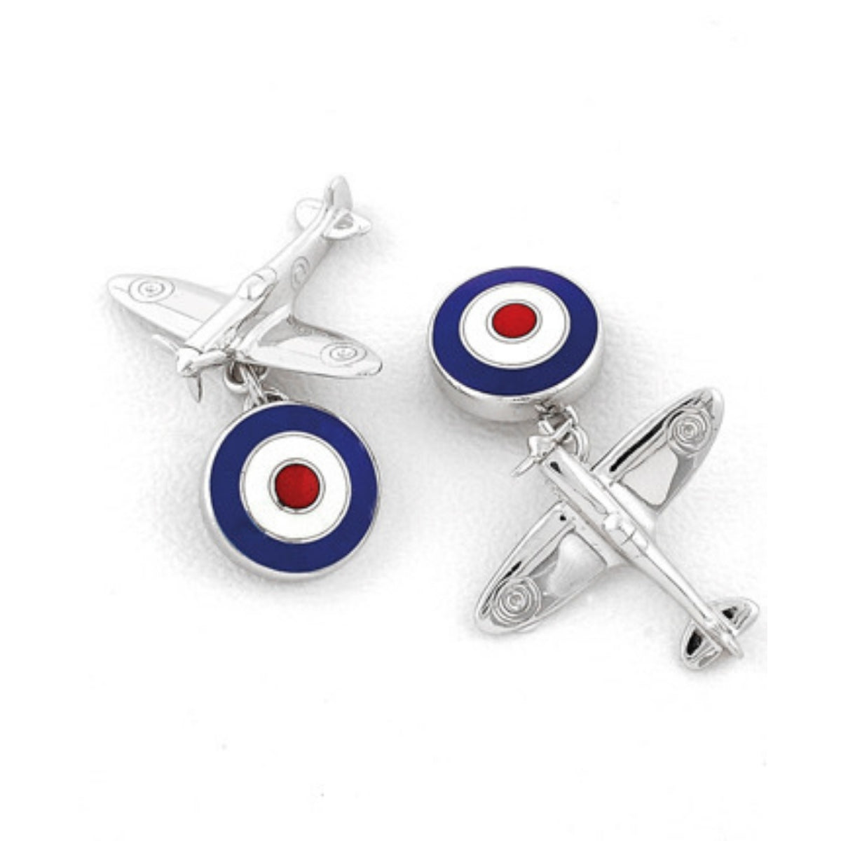 Sterling Silver Spitfire Cufflinks