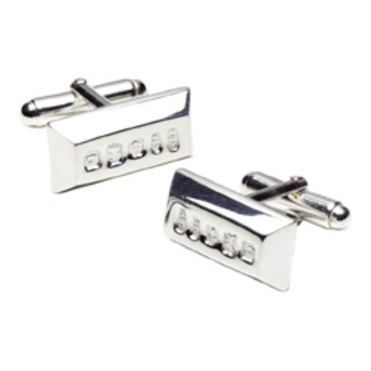 Sterling Silver Ingot Cufflinks