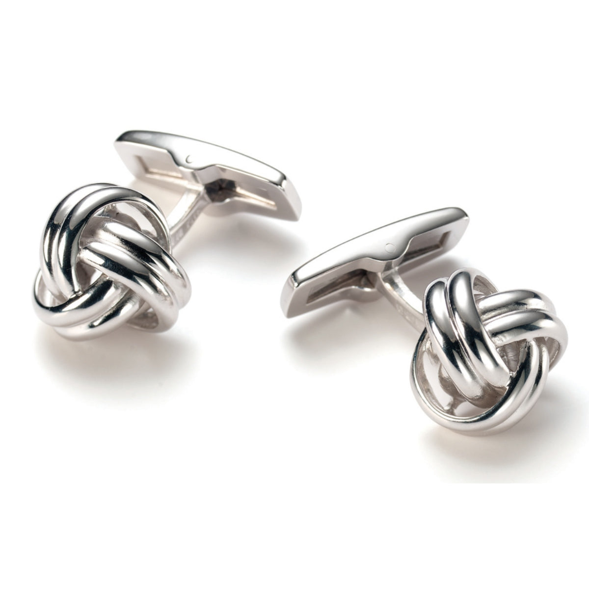 Sterling Silver Classic Knot Cufflinks