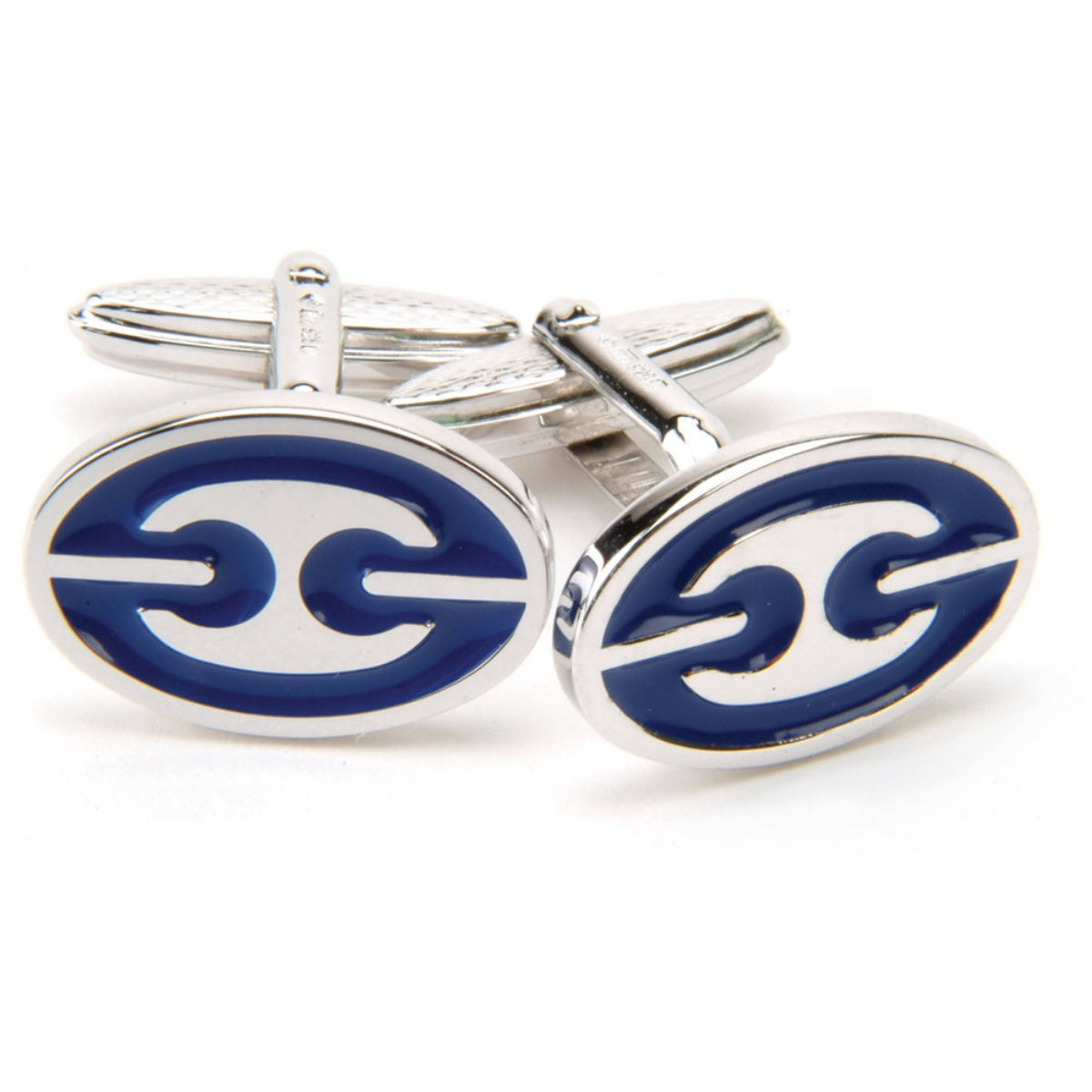 Sterling Silver Nautical Chain Cufflinks