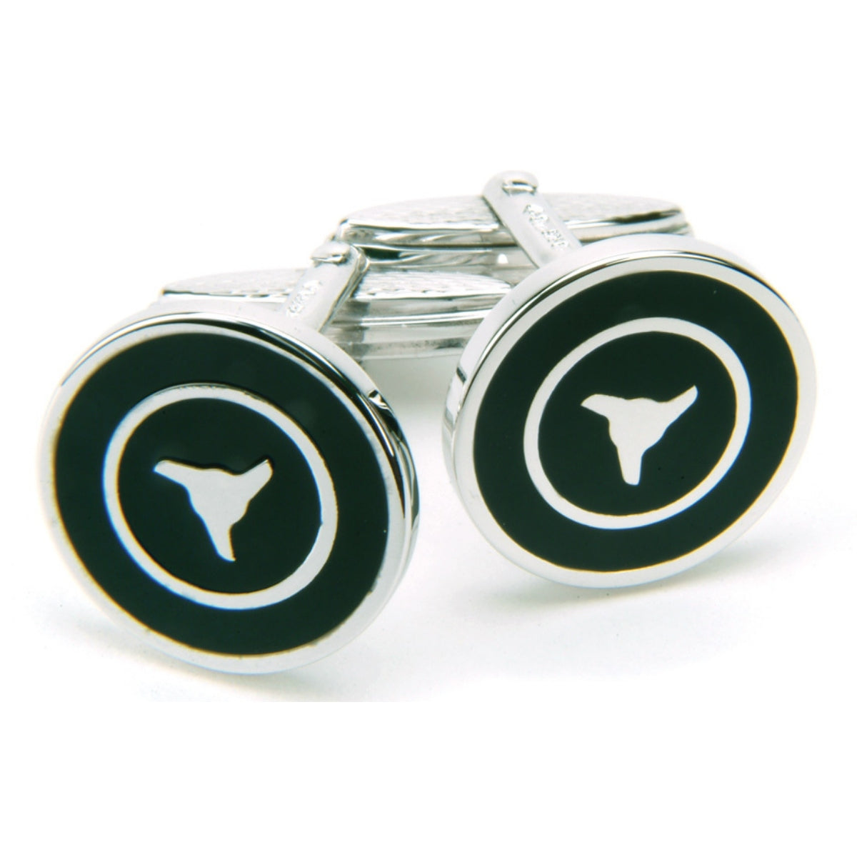 Sterling Silver Wheel Spinner Cufflinks