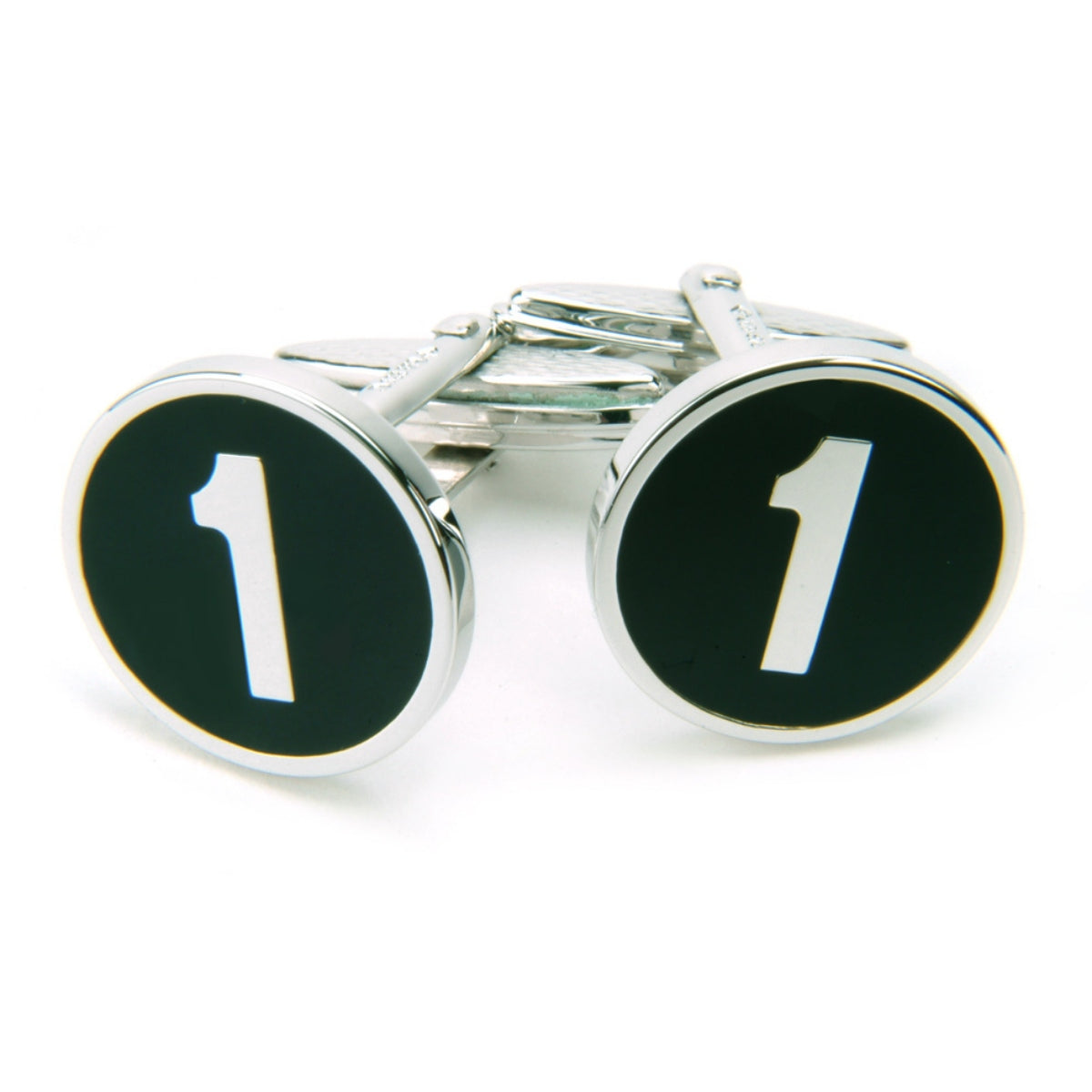 Sterling Silver No.1 Cufflinks