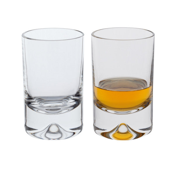 Crystal Dimple Shot Glasses set of 2