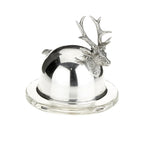 Pewter Stag Butter Dish