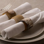 Cow Horn Napkin rings (Set of 4)