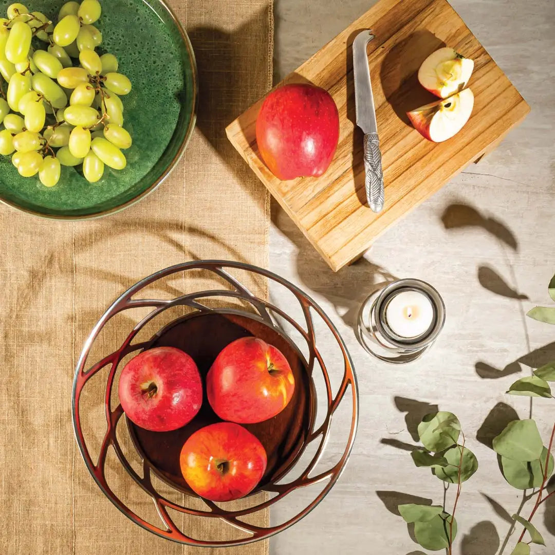 Pewter Lumos Fruit Bowl