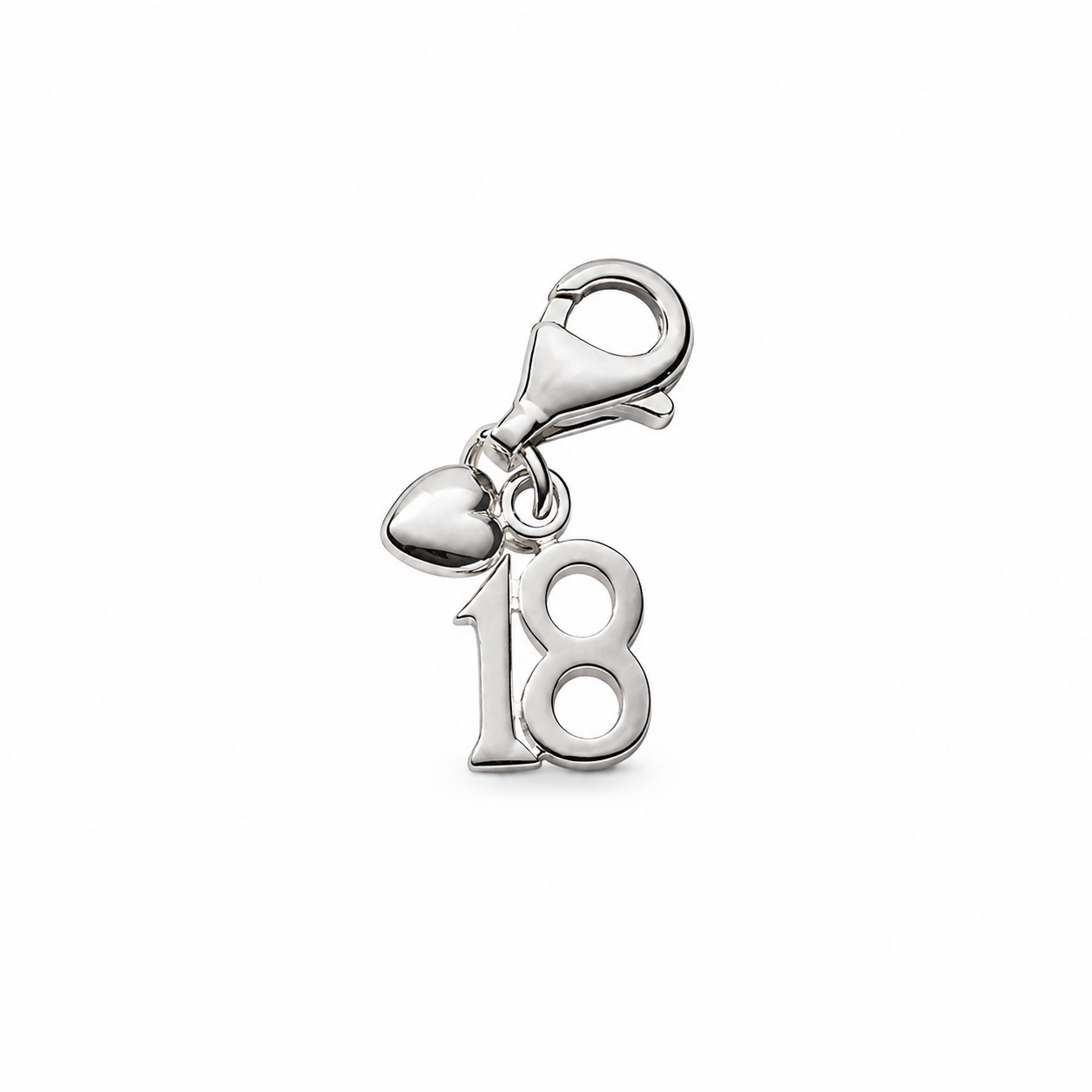 Sterling Silver 18 Age charm
