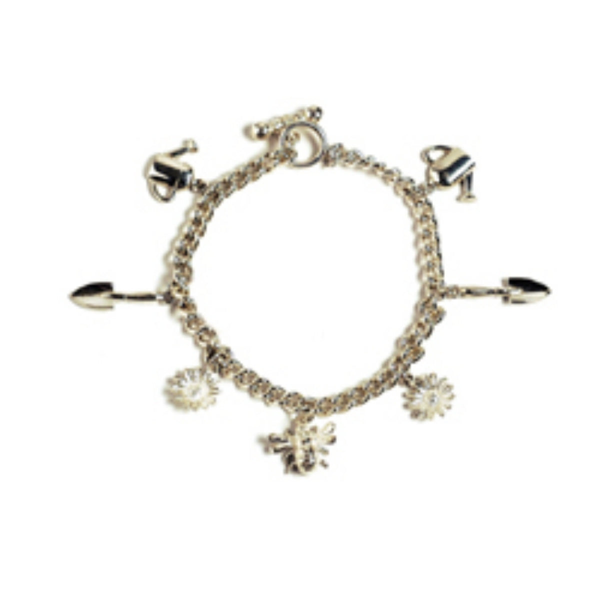 Sterling Silver Gardeners Charm Bracelet