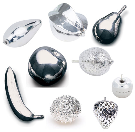 Sterling Silver Set of 9 Fruits