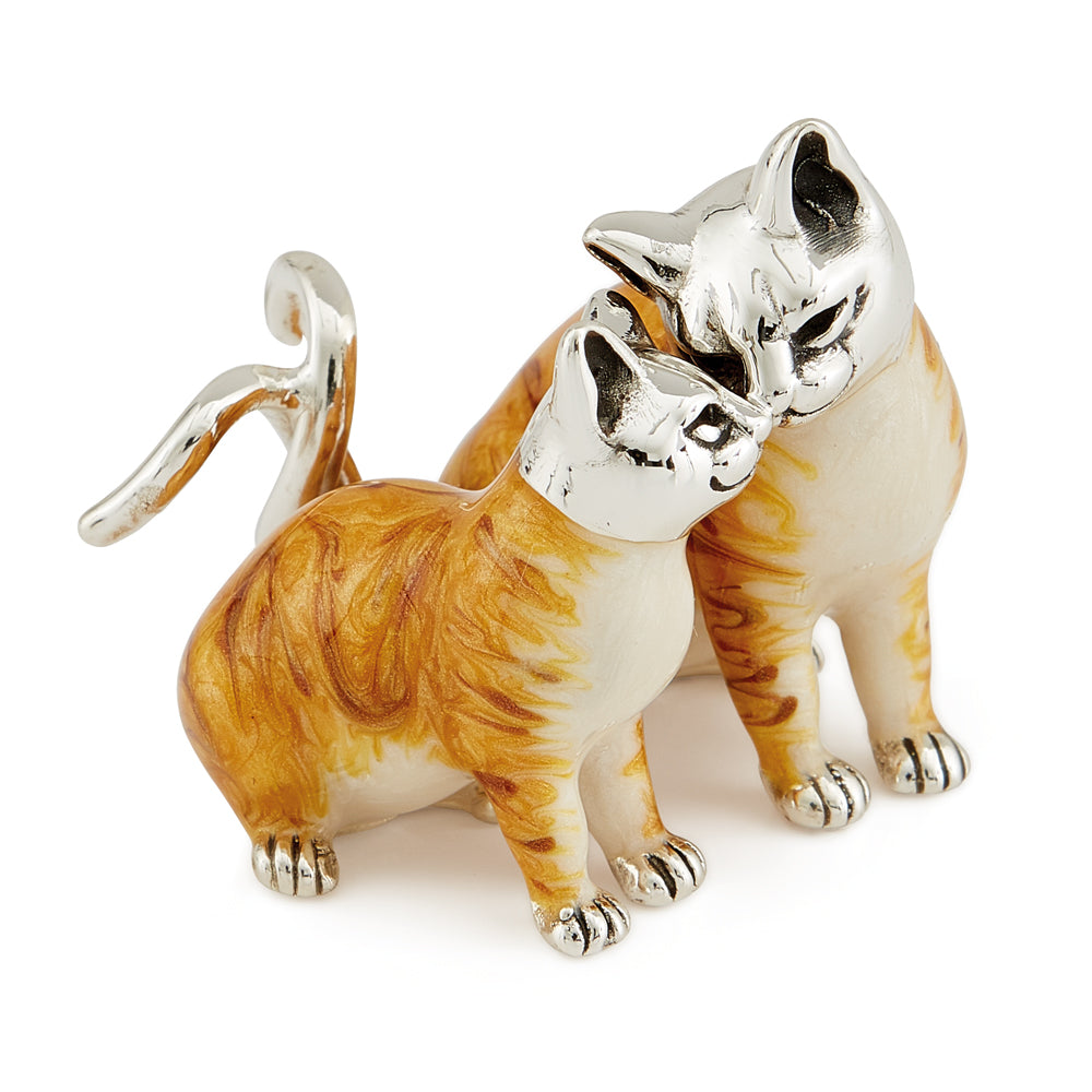 Ginger Cat Couple – Enamel Body