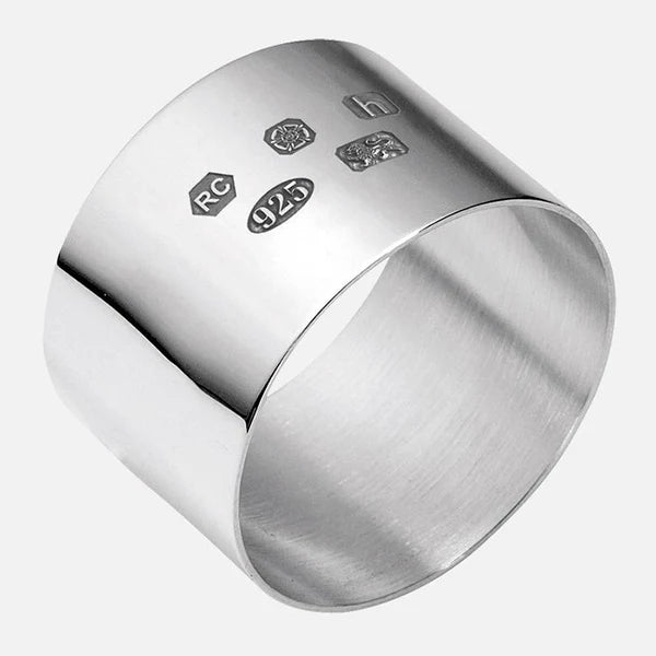 Carrs Sterling Silver Plain Round Napkin Ring