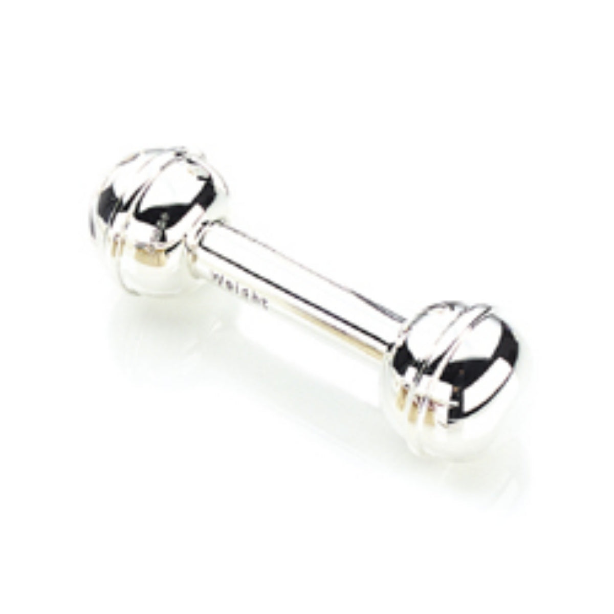 Sterling Silver Dumbell Rattle