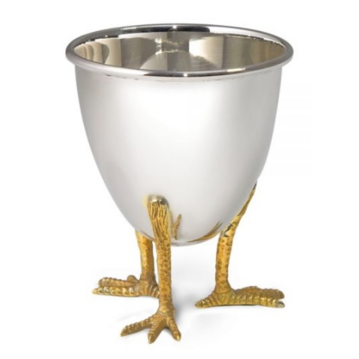 Sterling Silver Chicken feet egg cup