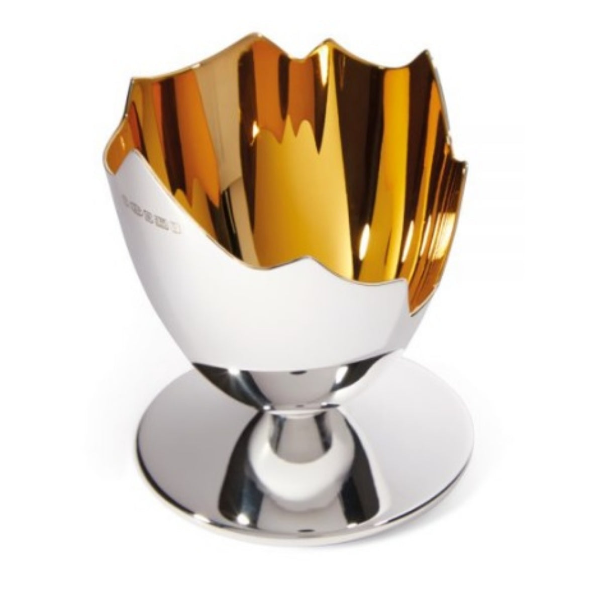 Sterling Silver Cracked Egg Cup