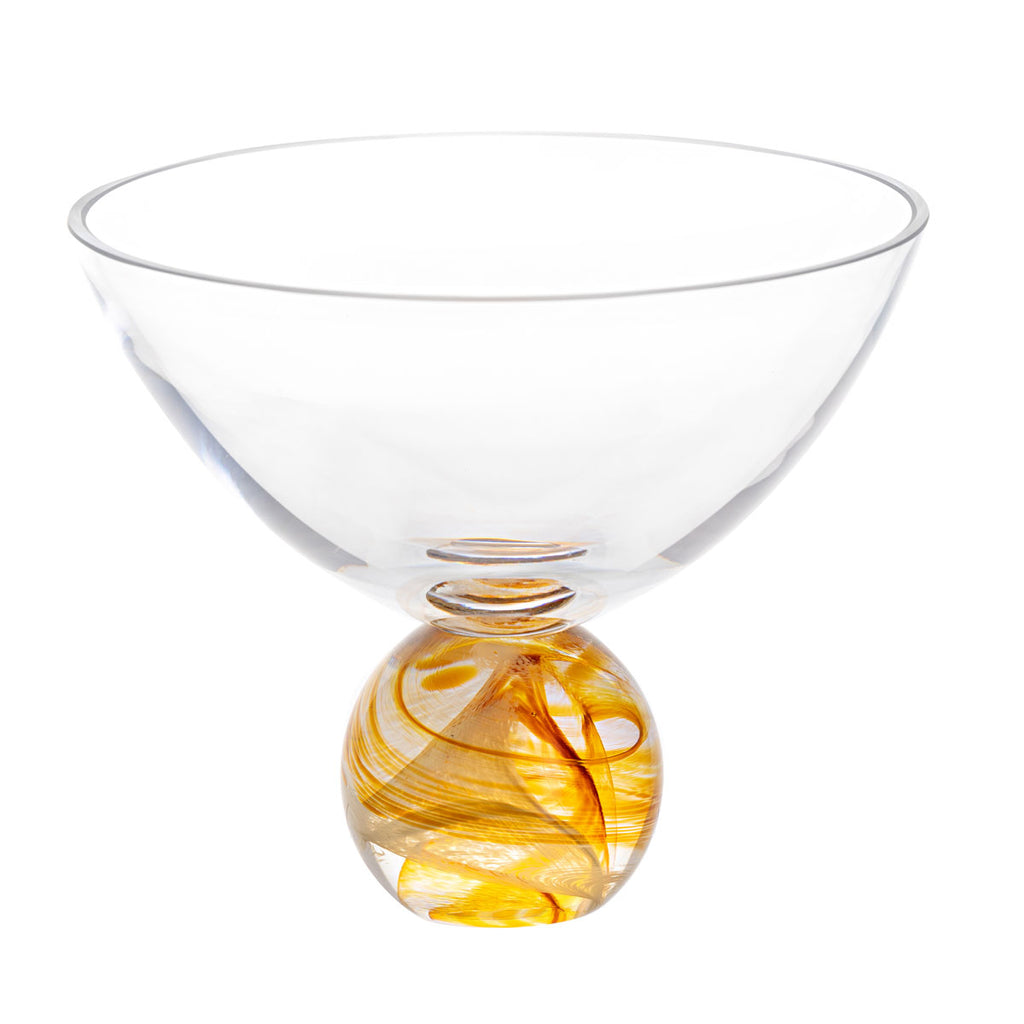 Crystal Unity Gold Medium Fruit Bowl