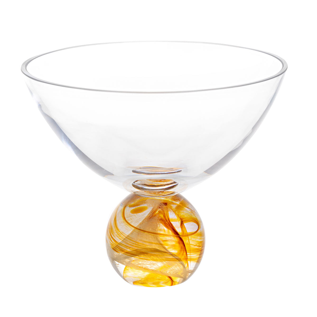 Crystal Unity Gold Medium Fruit Bowl