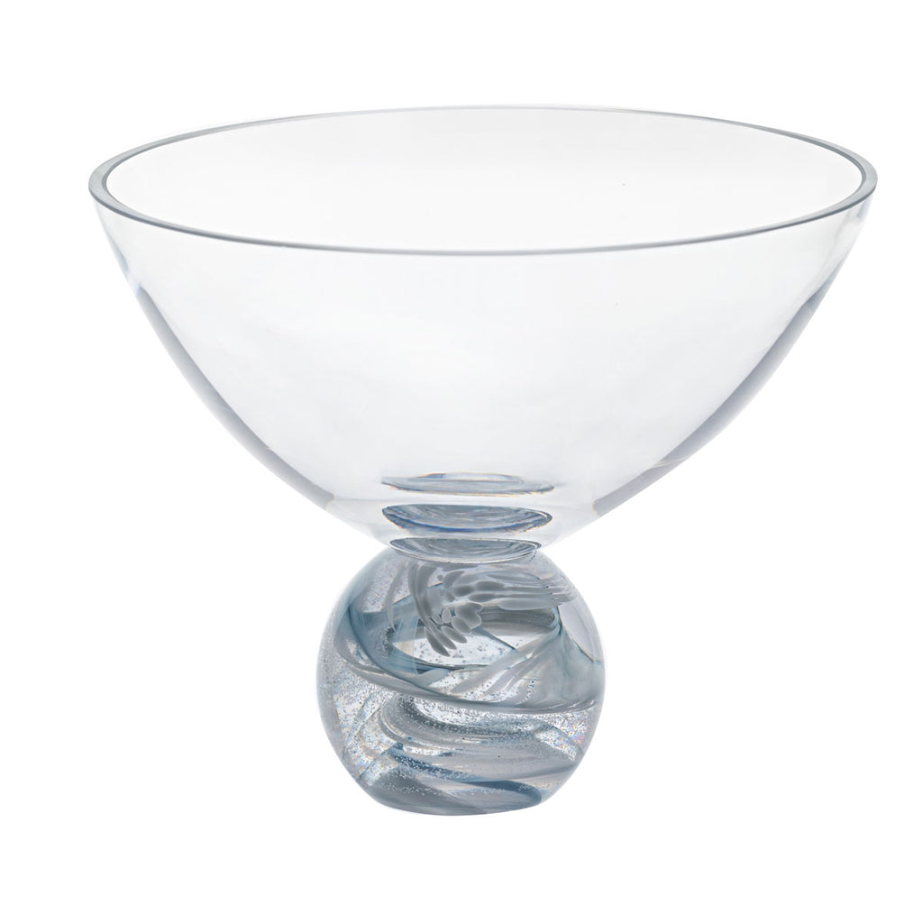 Crystal Unity Silver Medium Fruit Bowl