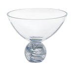 Crystal Unity Silver Medium Fruit Bowl