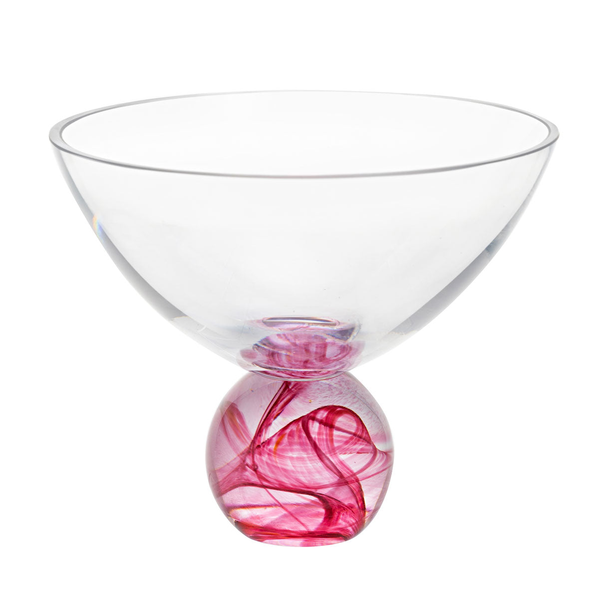 Crystal Unity Ruby Medium Fruit Bowl