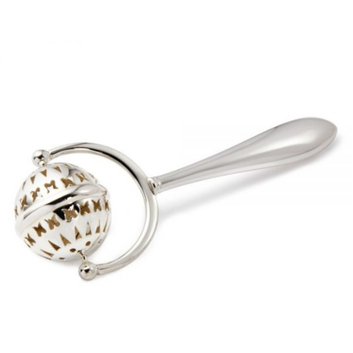 Sterling Silver Rotating Rattle
