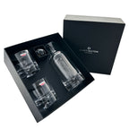 Crystal Dimple Decanter and Double Old Fashioned Whiskey Glass Pair in presentation box