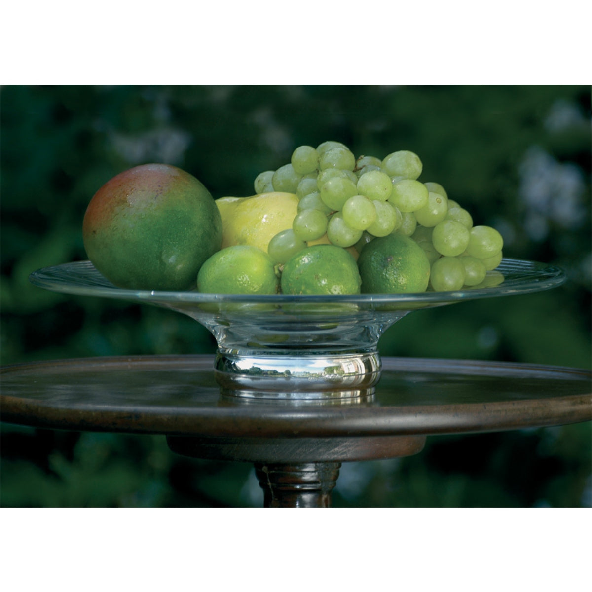 Crystal & Sterling Silver Sienna Fruit Bowl