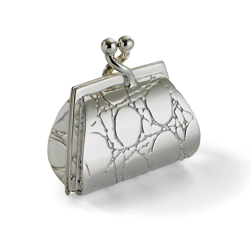 Sterling Silver Handbag Pill Box