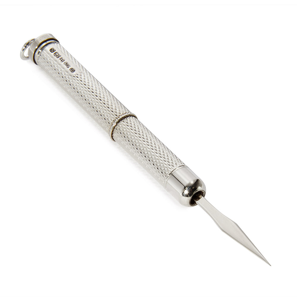 Sterling Silver Engine Turned Toothpick
