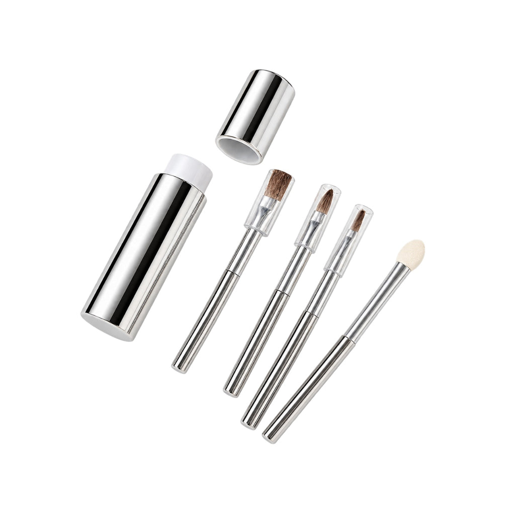 Silver Plated Make-up Brush Set