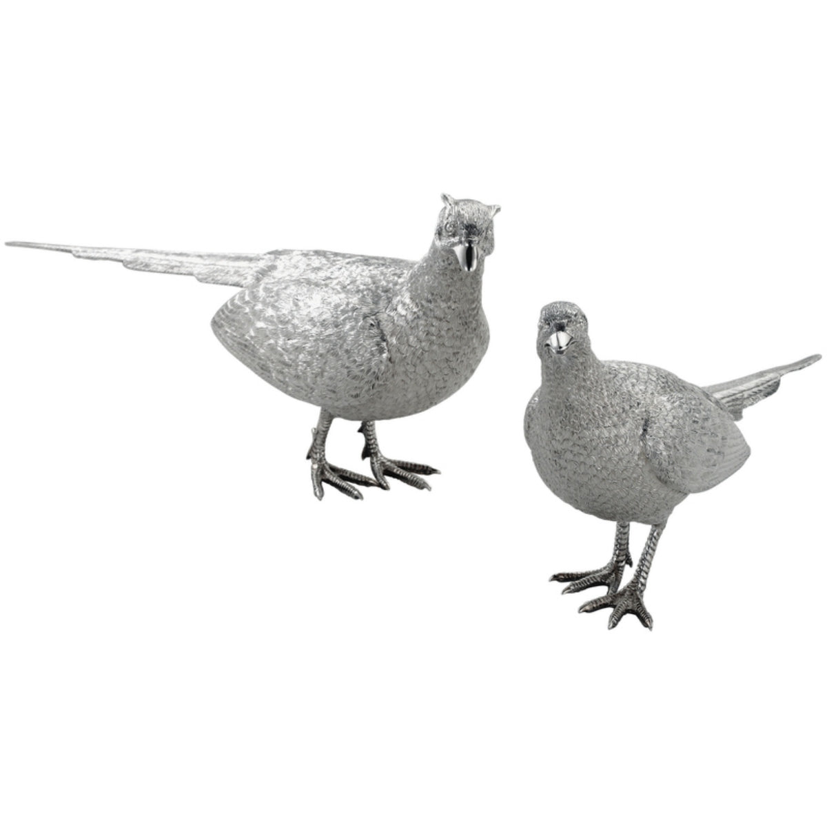 Sterling Silver Pheasant Pair 1/2 size