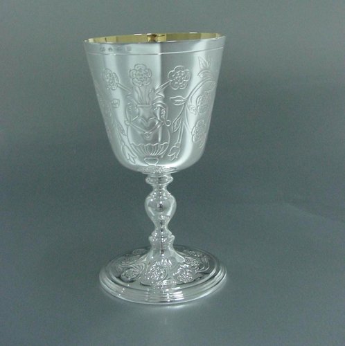 Sterling Silver Tudor Rose Goblet