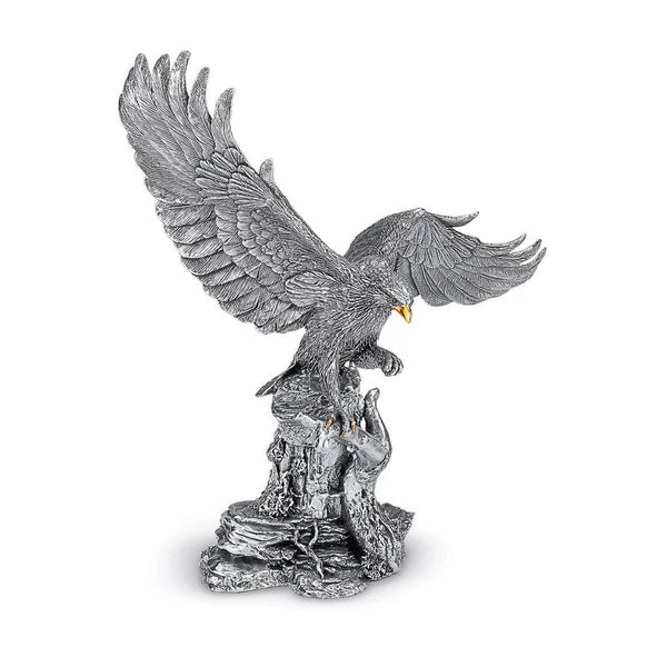 Sterling Silver Golden Eagle 10.25"