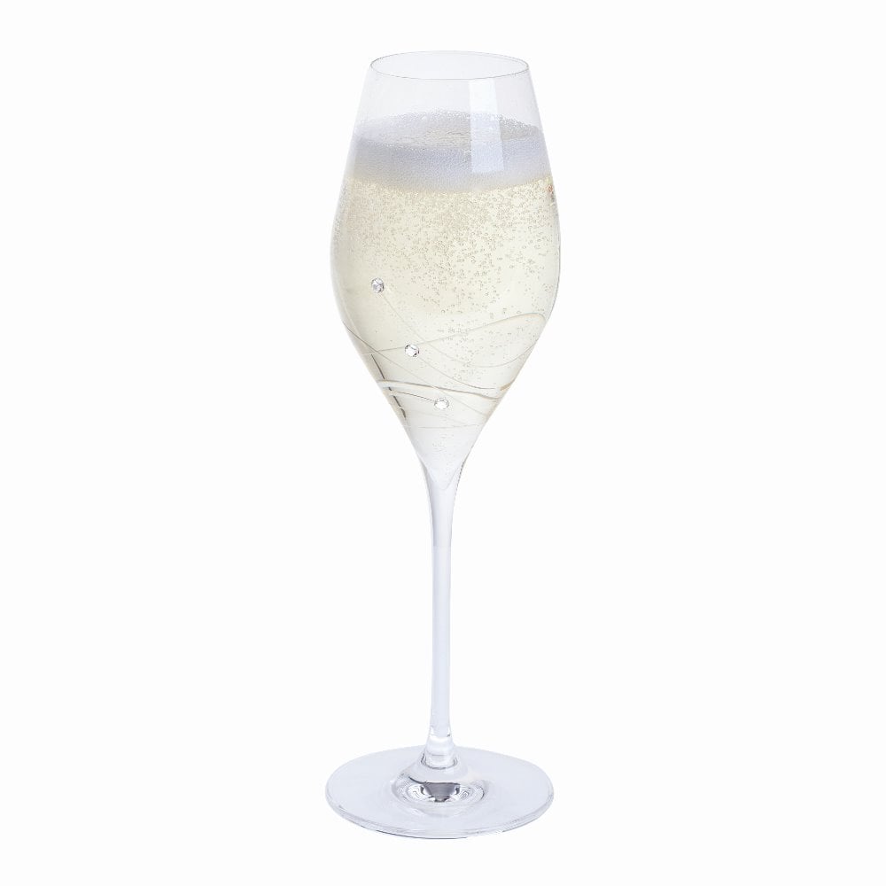 Crystal Glitz Prosecco Flute set of 2