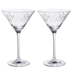Crystal Limelight Martini Glasses set of 2