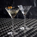 Crystal Limelight Martini Glasses set of 2
