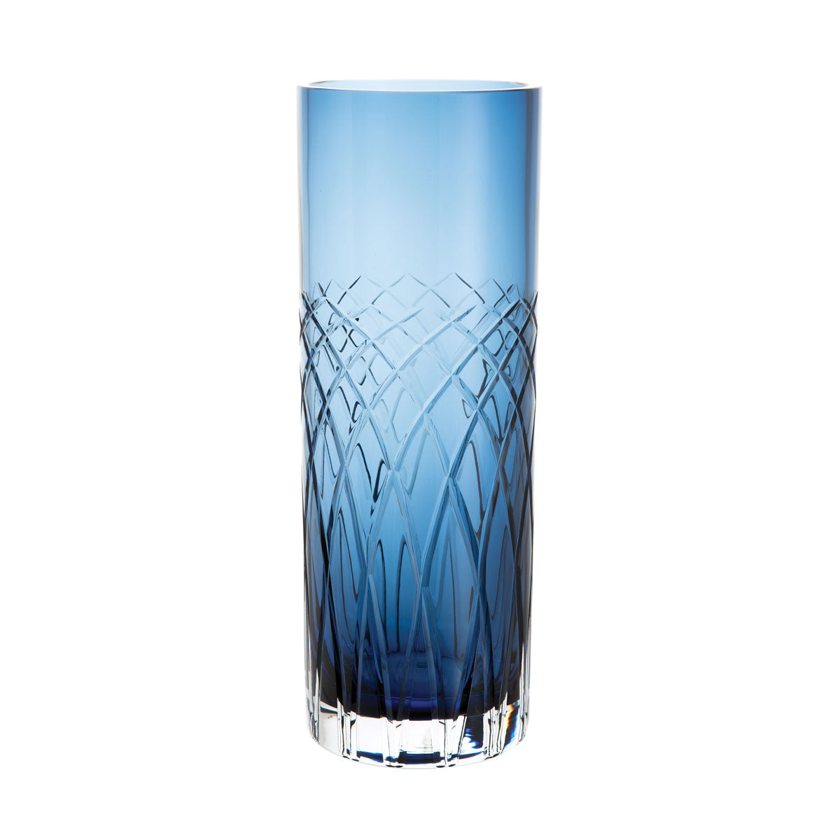 Dartington Crystal Florabundance Large Cylinder Vase – 30cm
