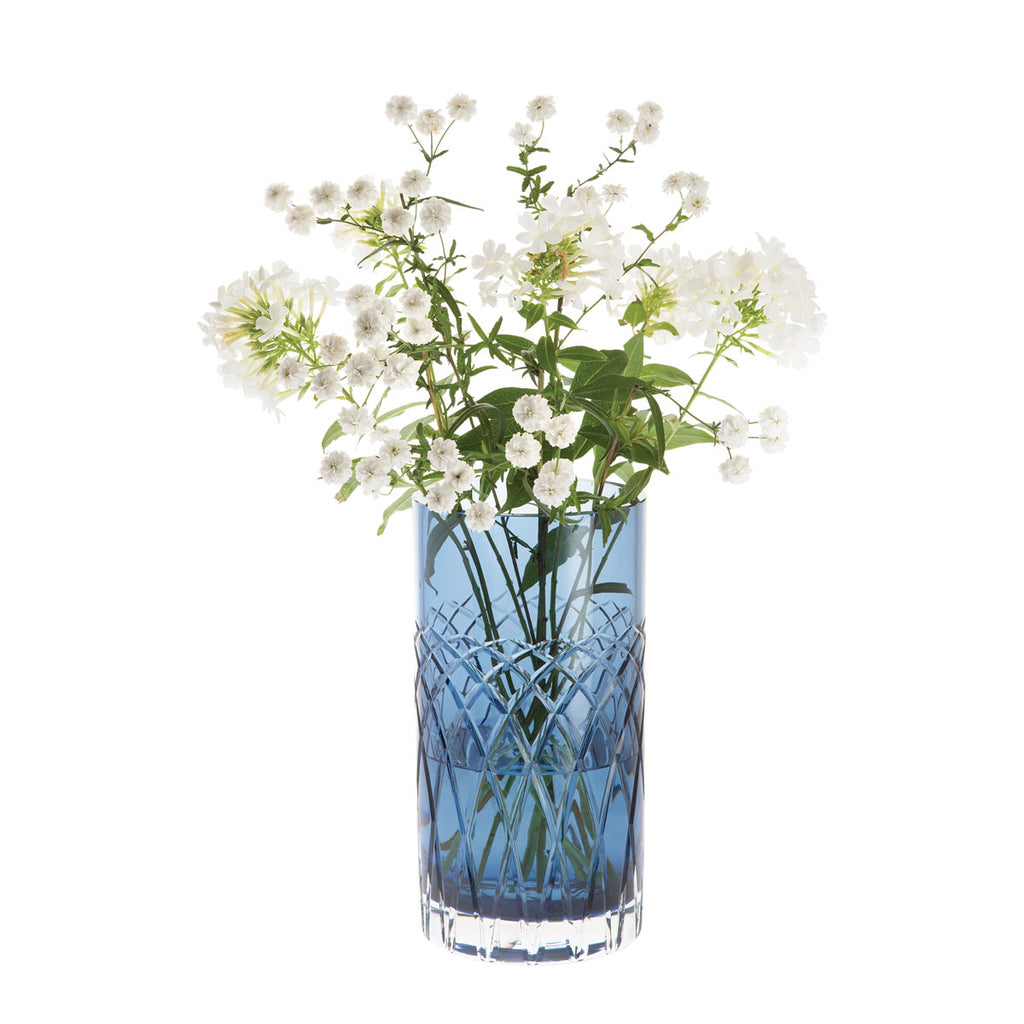 Dartington Crystal Florabundance Medium Cylinder Vase – 25cm