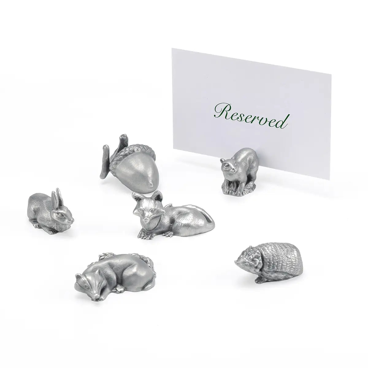 Royal Selangor Woodland Pewter Place Card Holder Set (Set of 6)