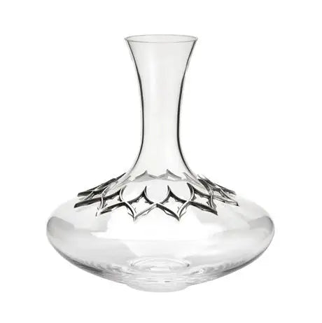 Pewter and Glass Tracery Decanter 1ltr