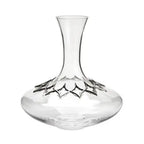 Pewter and Glass Tracery Decanter 1ltr