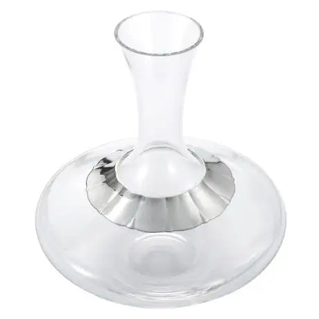 Pewter and Glass Wine Celebration Decanter