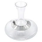 Pewter and Glass Wine Celebration Decanter
