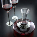 Pewter and Glass Wine Celebration Decanter