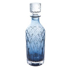 Harris Ink Blue Crystal Tall Spirit Decanter 85cl